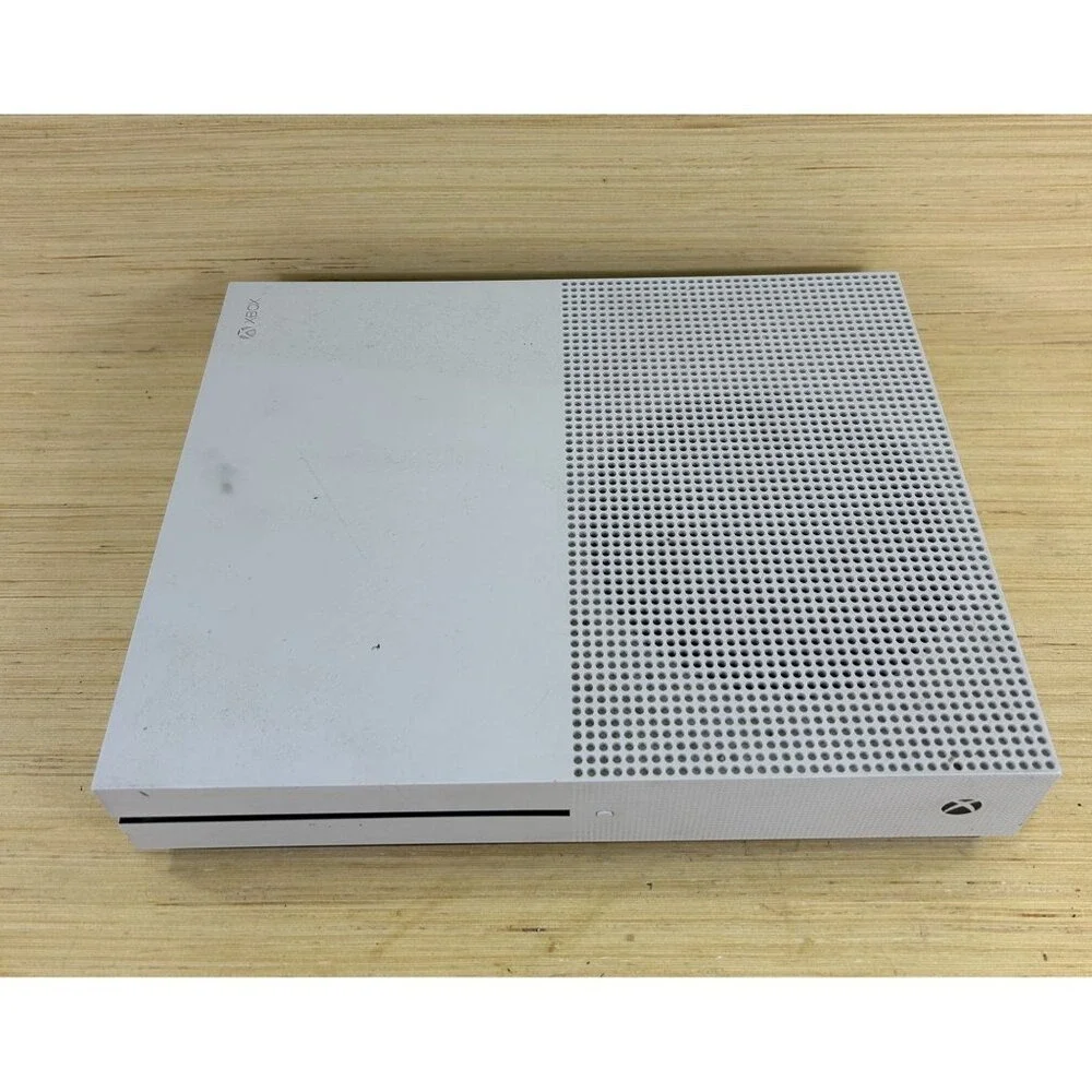 Microsoft Xbox One S Model 1681 White Disk Version Console Only